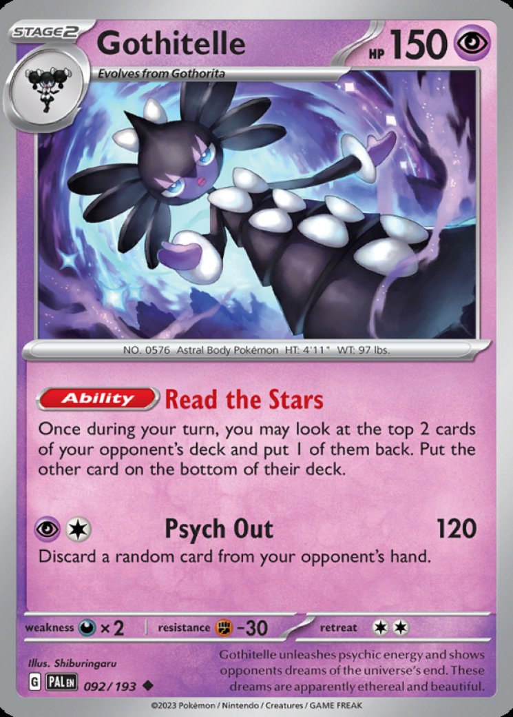 Gothitelle Card Prices & Value 2026 | 18 Cards Ranked