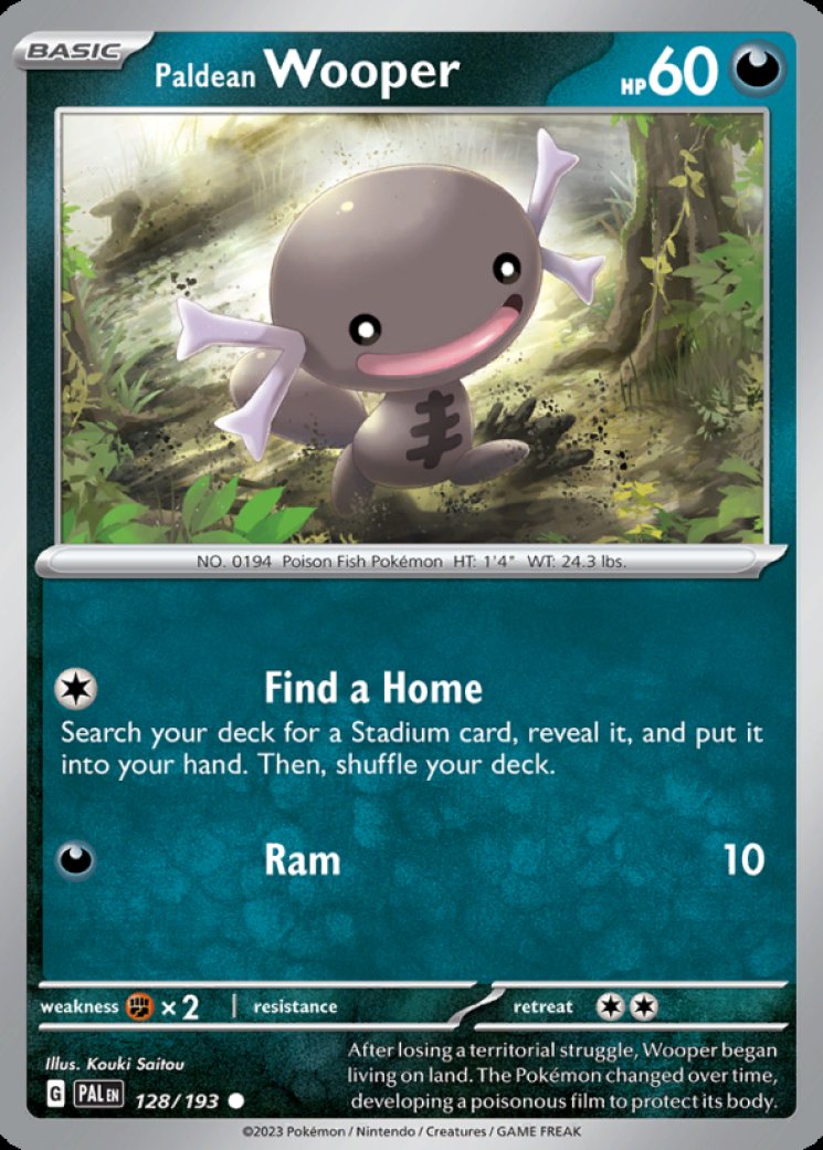 shiny wooper pokemon card PSA 10 PALDEAN RARE [Colorless][Colorless] Paldean Wooper Shiny  Secluded
