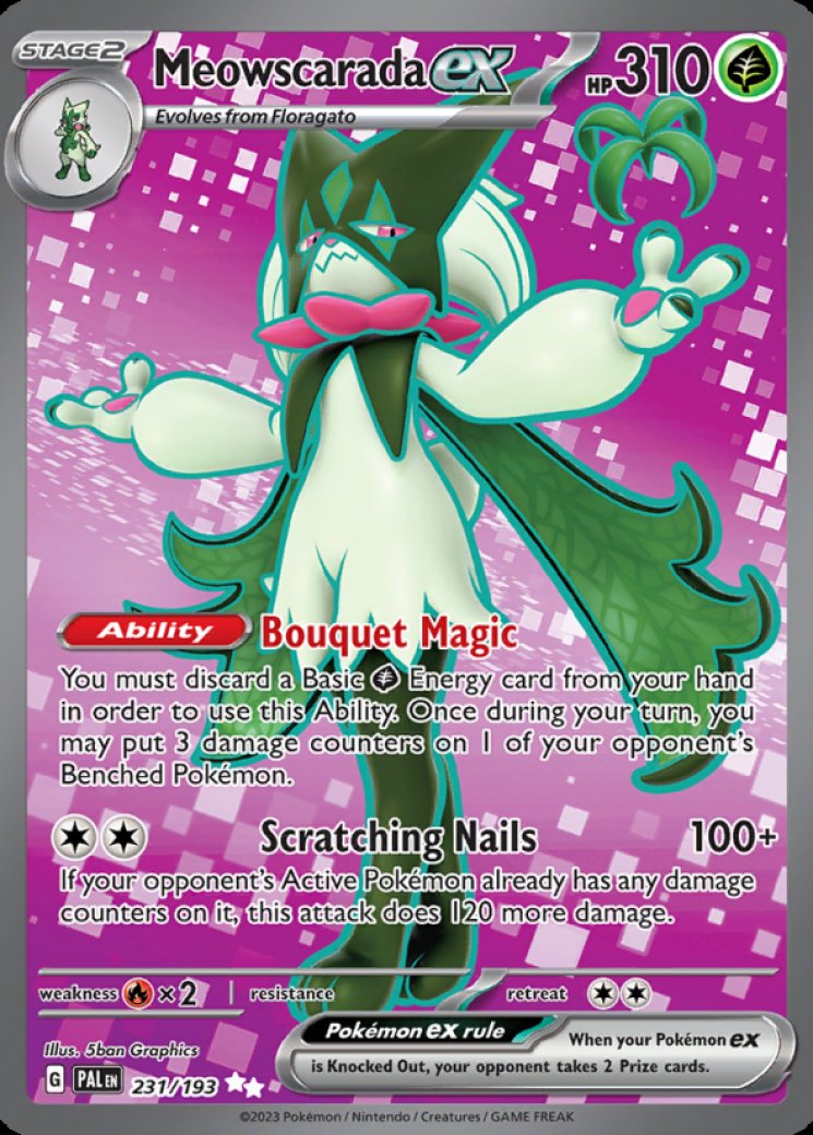 Meowscarada ex - 231/193 Price 2026 | Paldea Evolved
