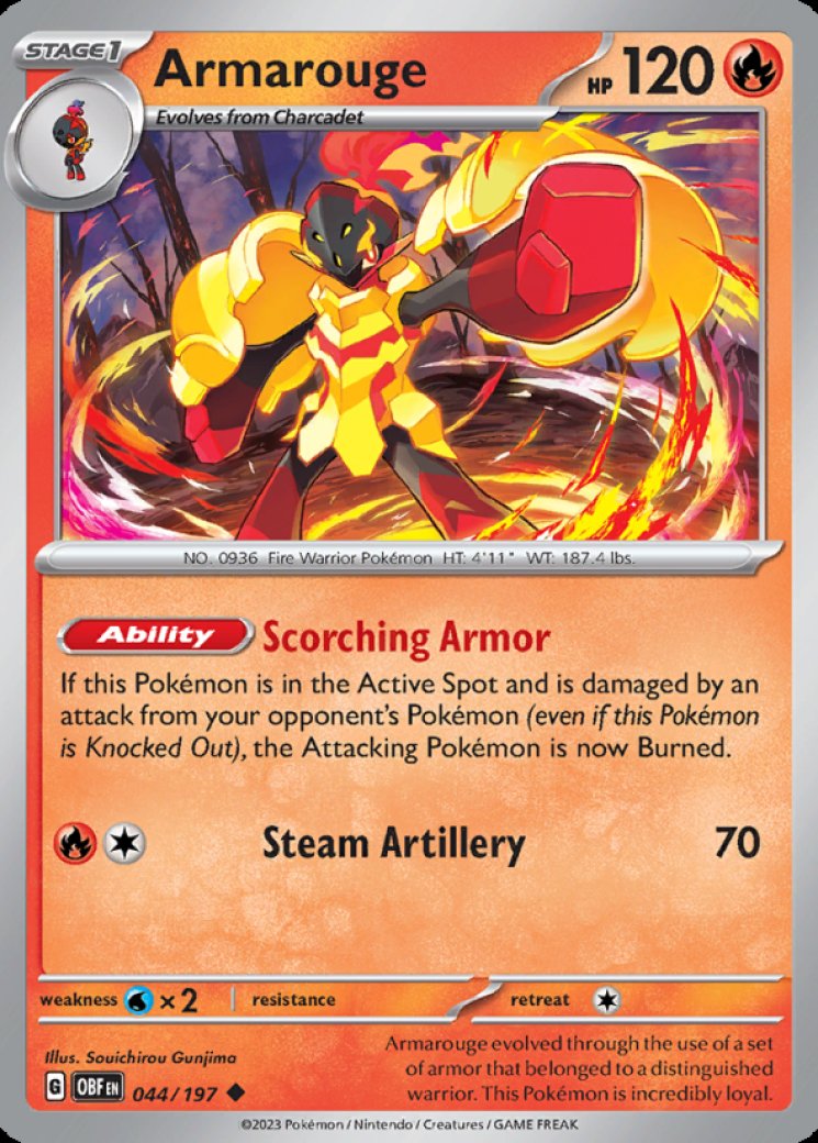 Armarouge - Obsidian Flames - Pokemon Card Prices & Trends Armarouge - Obsidian Flames - Pokemon Card Prices & Trends