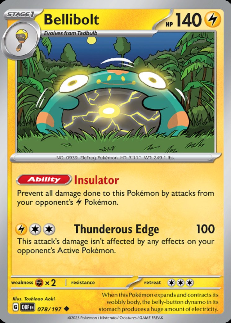 Bellibolt - Pokemon Card Prices & Trends