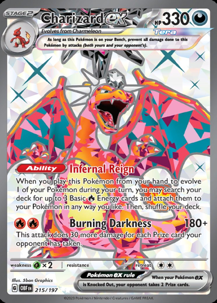 Charizard ex - 215/197 - Obsidian Flames - Pokemon Card Prices