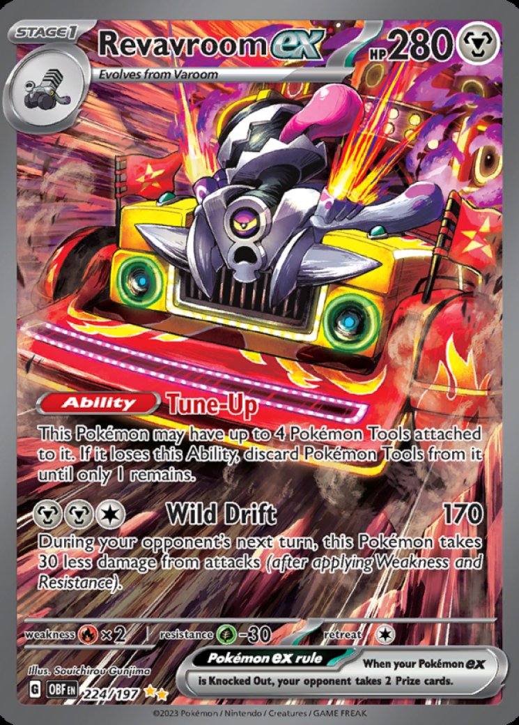 Revavroom ex - 224/197 Price 2026 | Obsidian Flames