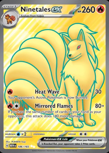 Ninetales ex - 186/165