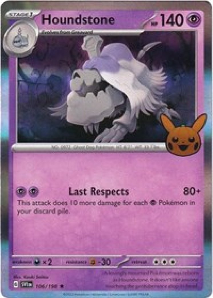 houndstone ex pokemon card value - Scarlet & Violet - SVP Black Star Promos - Psychic / 260 / Stage 1 Attack 1 Houndstone Card Prices & Value