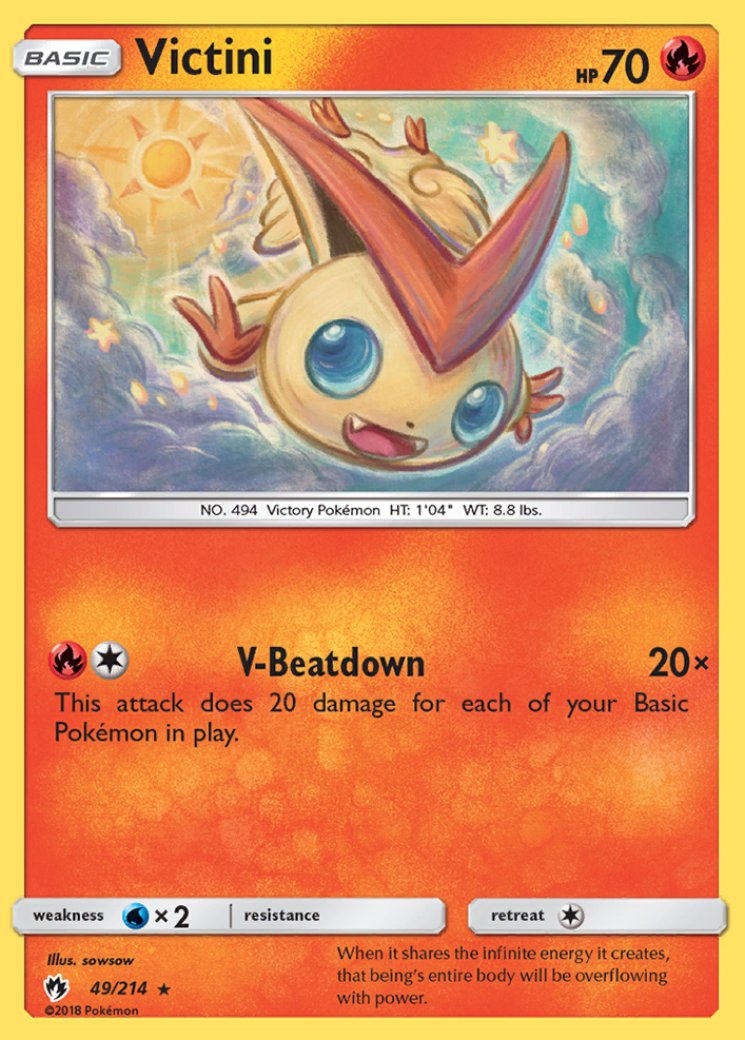 victini v pokemon card Pokemon TCG: V Battle Deck main image 0
