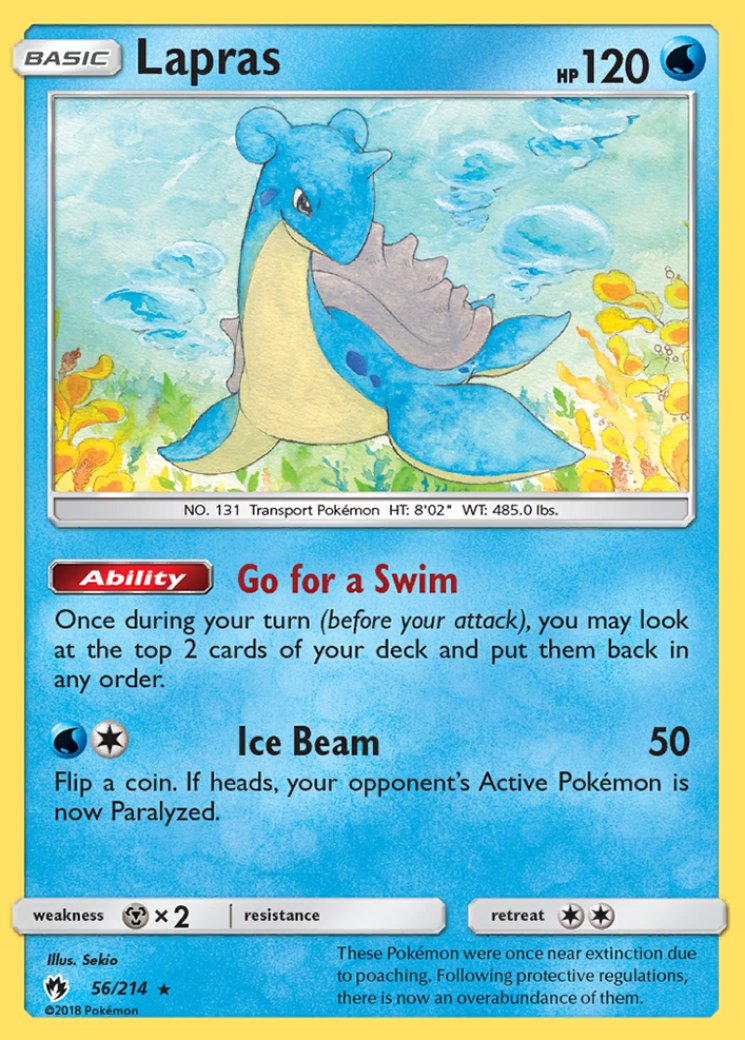lapras pokemon card value 2022 Amazon.com: Pokemon - Lapras ex SVP 164 - Gold Full Art