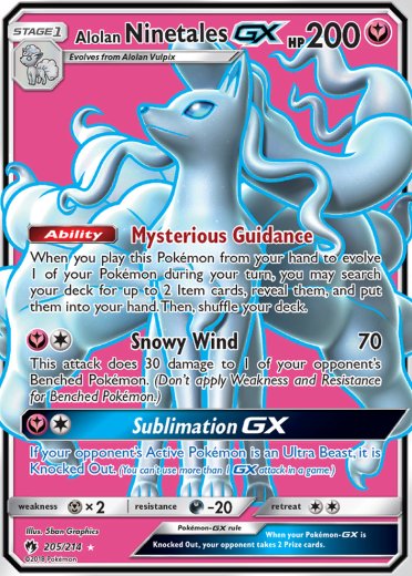 Alolan Ninetales GX (Full Art)