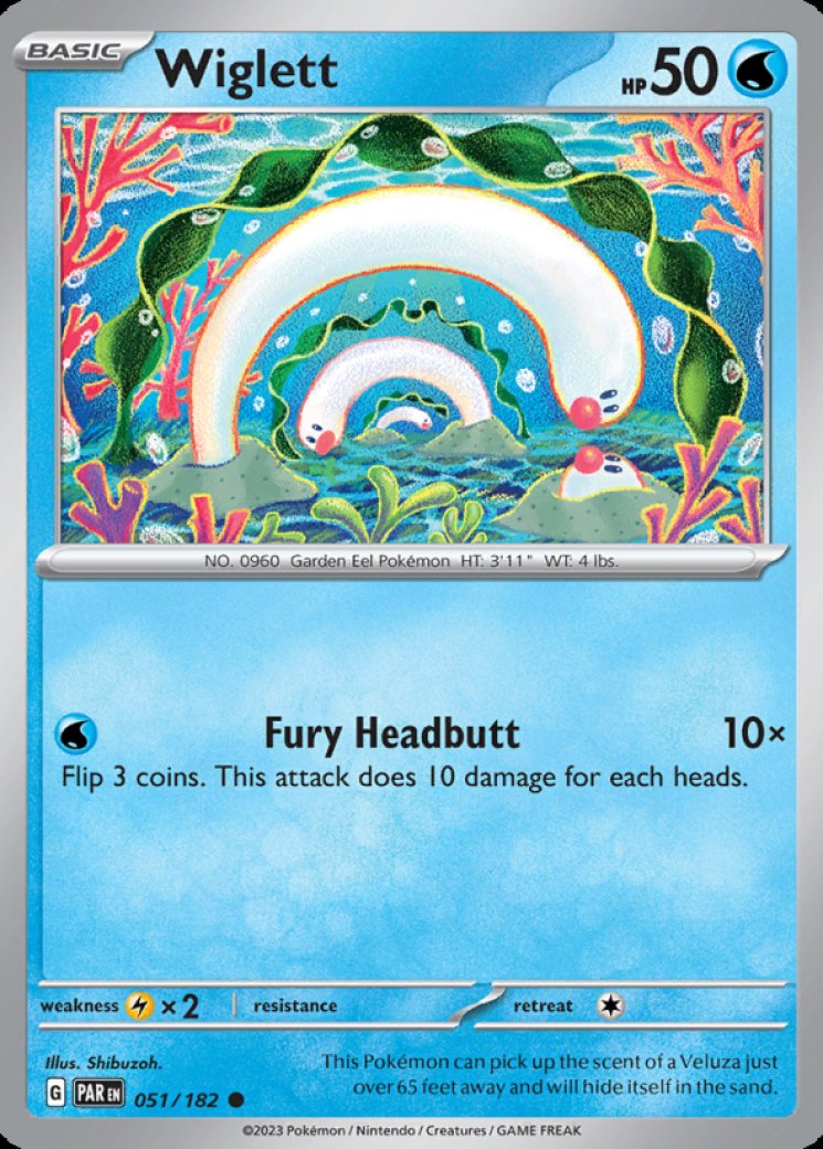 wiglett pokemon card price Wugtrio 057/198 - Scarlet & Violet - Evolution 3 Set Wiglett - Paldean Fates -