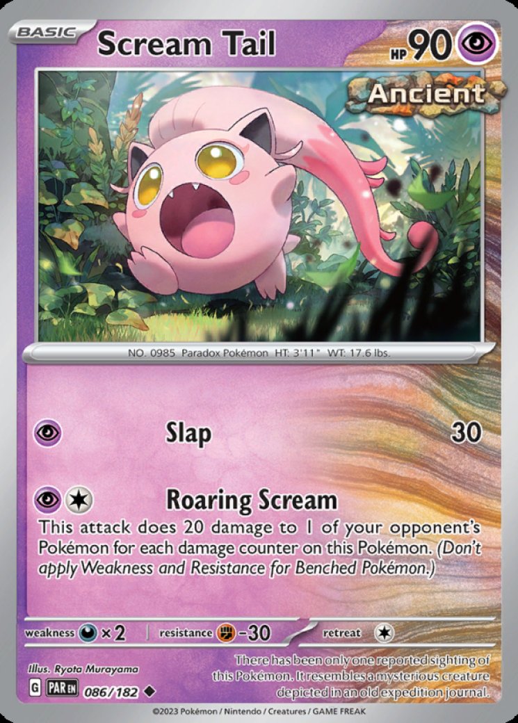 scream tail ex pokemon card value Hurle Queue (Scream ex) 94/167 Ancient - my-booster X Écarlate et Violet 6 Violet Promo Cards Singles Scream Tail - 065 -