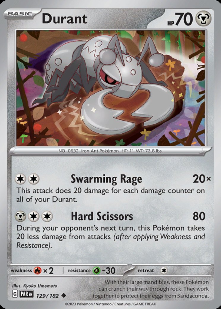 ant pokemon card Durant ex SAR 130/106 Super Electric Breaker main image 0