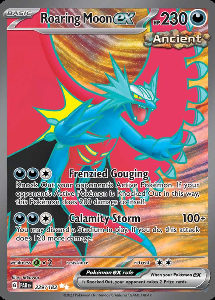 Roaring Moon ex - 229/182 Price 2026 | Paradox Rift