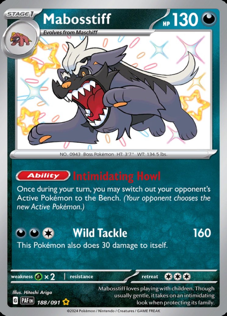 mabosstiff ex pokemon card value Arven's Mabosstiff ex (SV9a 052/063 RR)  Amusement Barn