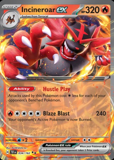 Incineroar ex - 034/162