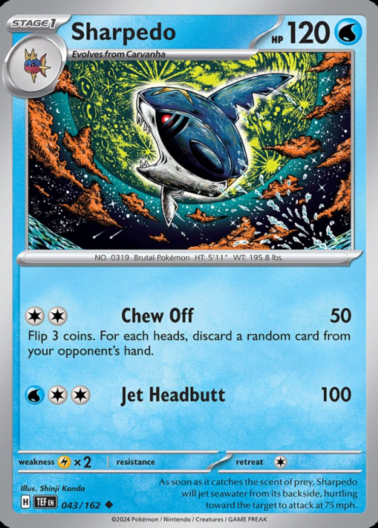 Sharpedo 43/162 Price 2026 | Temporal Forces