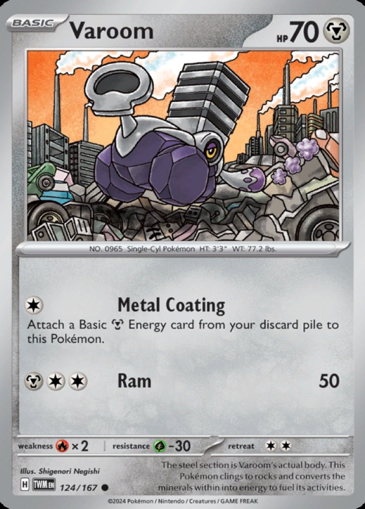 varoom pokemon card price Shiny Rare (192) 2024 Paf EN-Paldean Fates Obsidian Flames Type Varoom Pokemon Trading Card Game