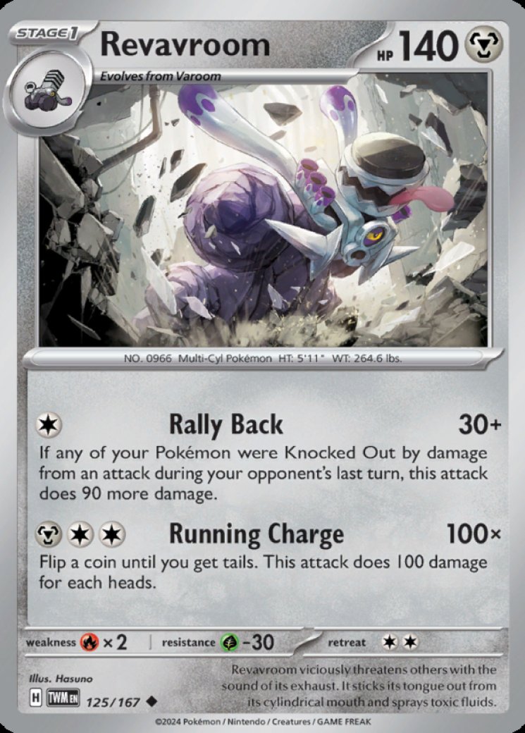 Revavroom ex - 224/197 - Obsidian Flames - Pokemon Card Prices & Trends