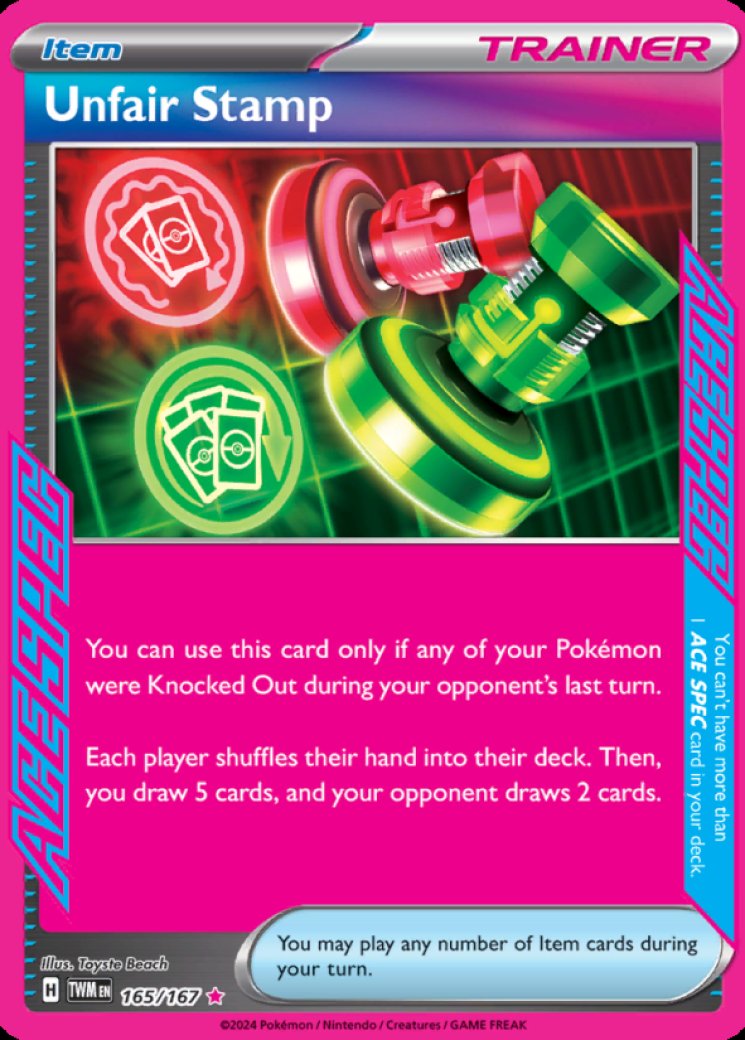 Unfair Stamp - Twilight Masquerade - Pokemon Card Prices & Trends