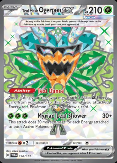 Teal Mask Ogerpon ex - 190/167