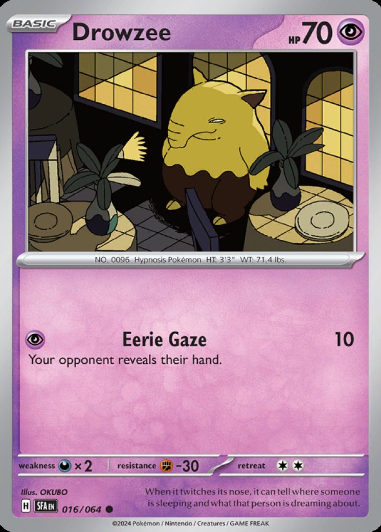 Drowzee 16/64 Price 2026 | Shrouded Fable