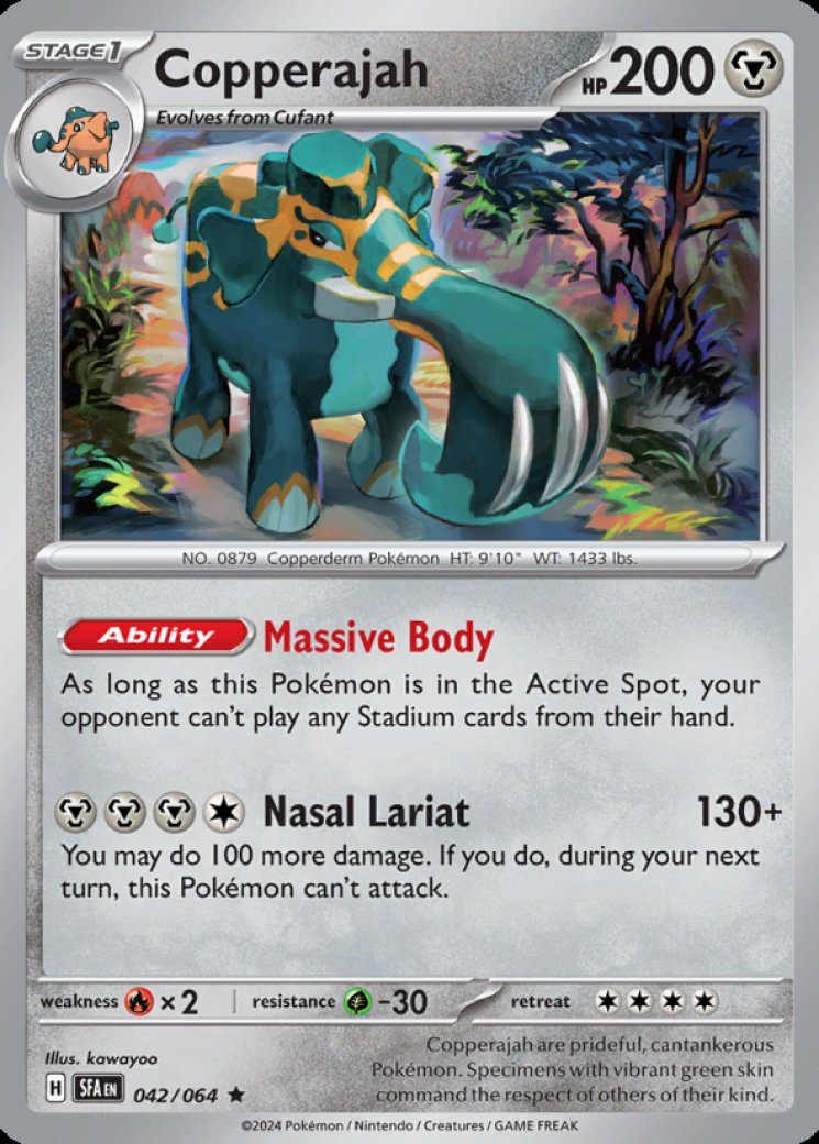 copperajah v pokemon card value - Copperajah-V 30 Retreat Cost I have this misprint of