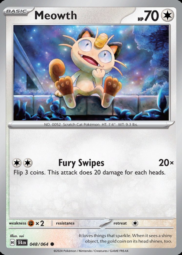 Meowth 48/64 Price 2026 | Shrouded Fable