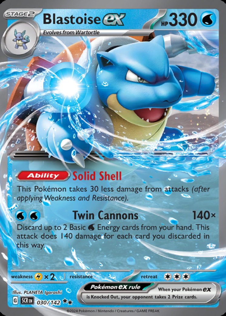 Blastoise ex - Stellar Crown - Pokemon Card Prices & Trends
