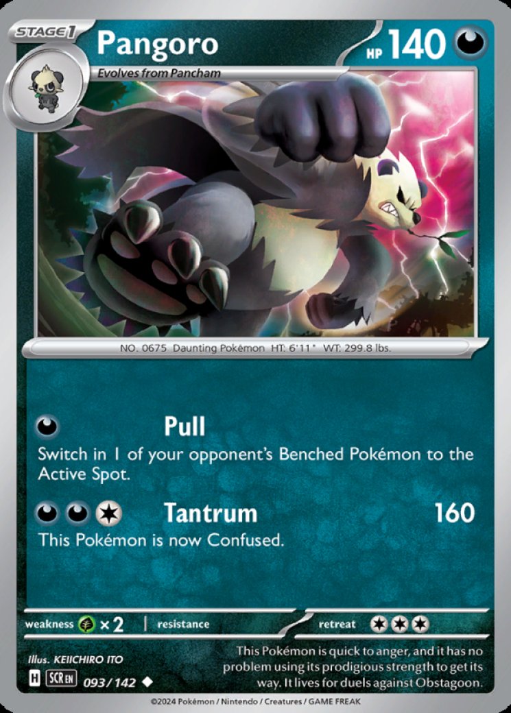 is pangoro a rare pokemon card 75/122 Pangoro Rare BreakPoint Pokemon Card Nr Mint main image 1