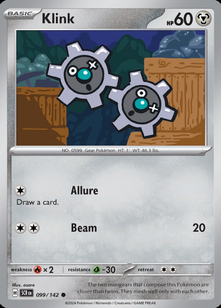 klink pokemon card price Klink 99/142 Price 2026
