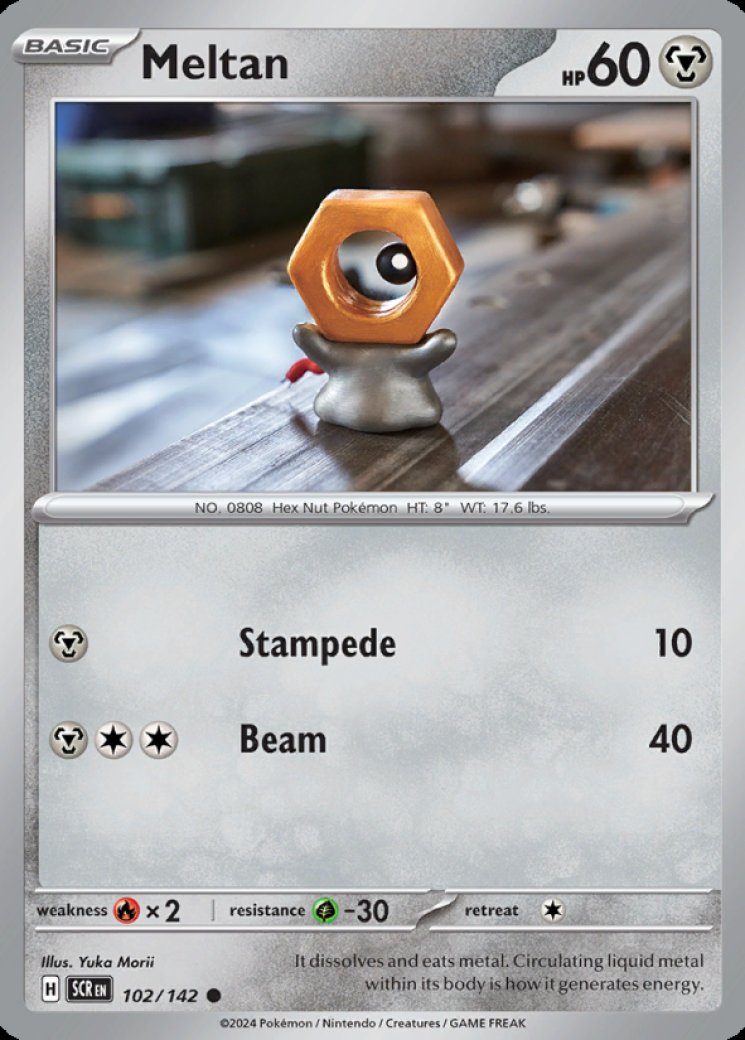 Meltan - 102/142 Price 2026 | Stellar Crown