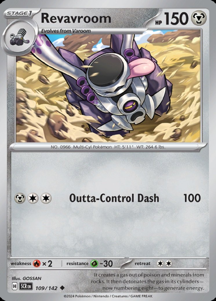 revavroom ex pokemon card value 2023 Pokemon - Scarlet & Violet - Obsidian Flames main image 0