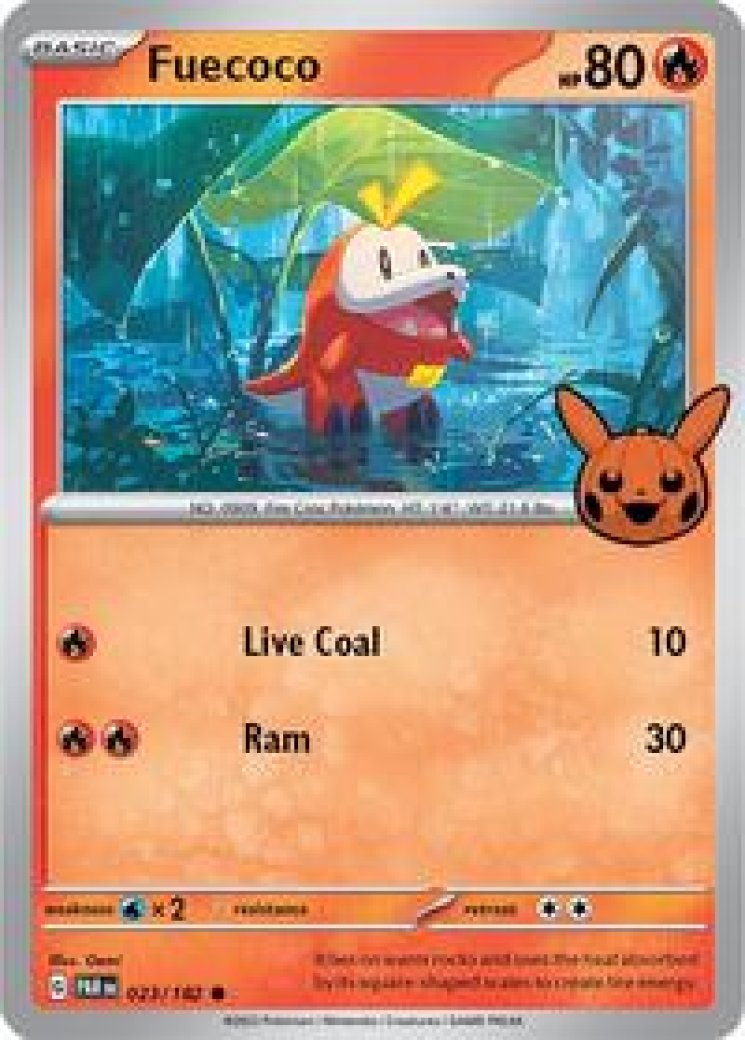 fuecoco holographic card value Amazon.com: Pokemon - Fuecoco 035/193 - Paldea Evolved - Reverse Holo Pokemon Card