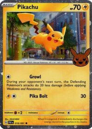 Pikachu - 018/091 (Cosmos Holo)