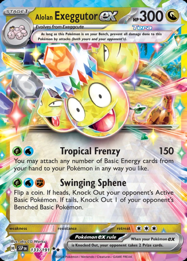 Alolan Exeggutor ex - 133/191 Price 2026 | Surging Sparks