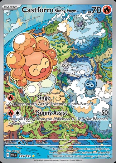 Castform Sunny Form - 195/191