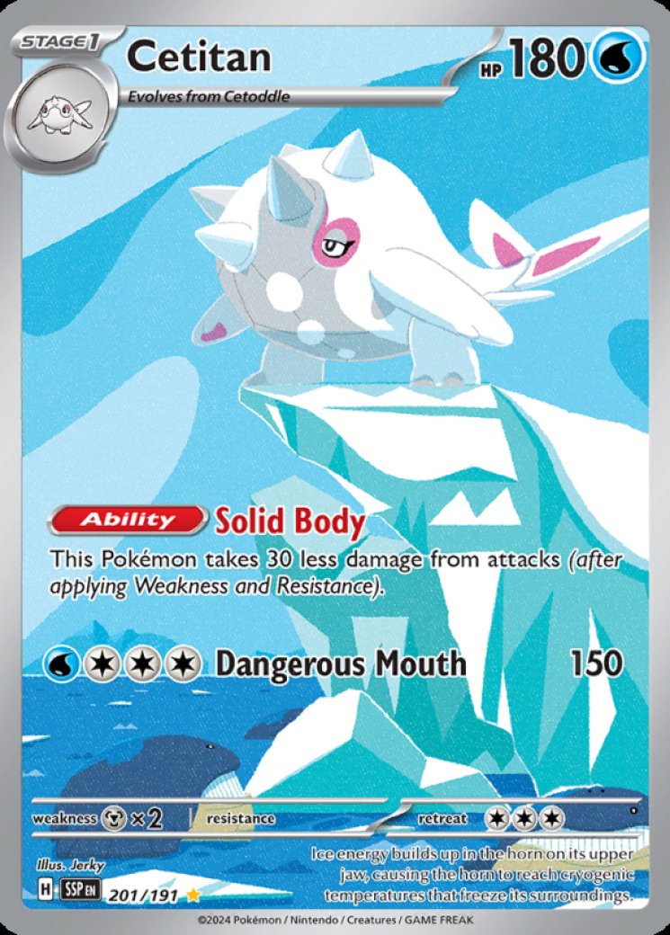 cetitan holographic pokemon card value 055/193 - Paldea Evolved - Evolution Set - 3 Lot Card Type 2025 Pokemon Scarlet & Violet