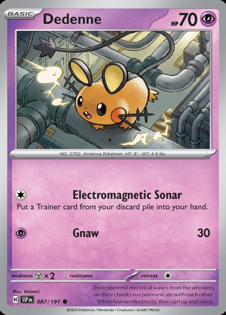 Dedenne 87/191 Price 2026 | Surging Sparks