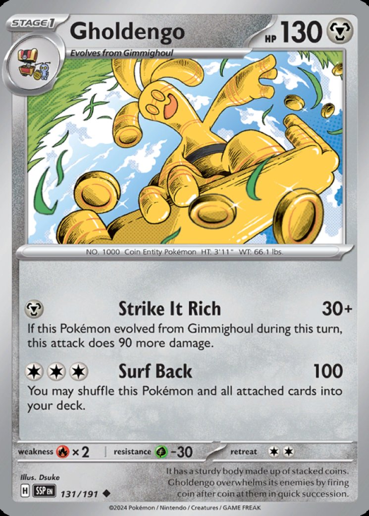 gholdengo ex pokemon card value Gholdengo ex - 139/182 Price 2026