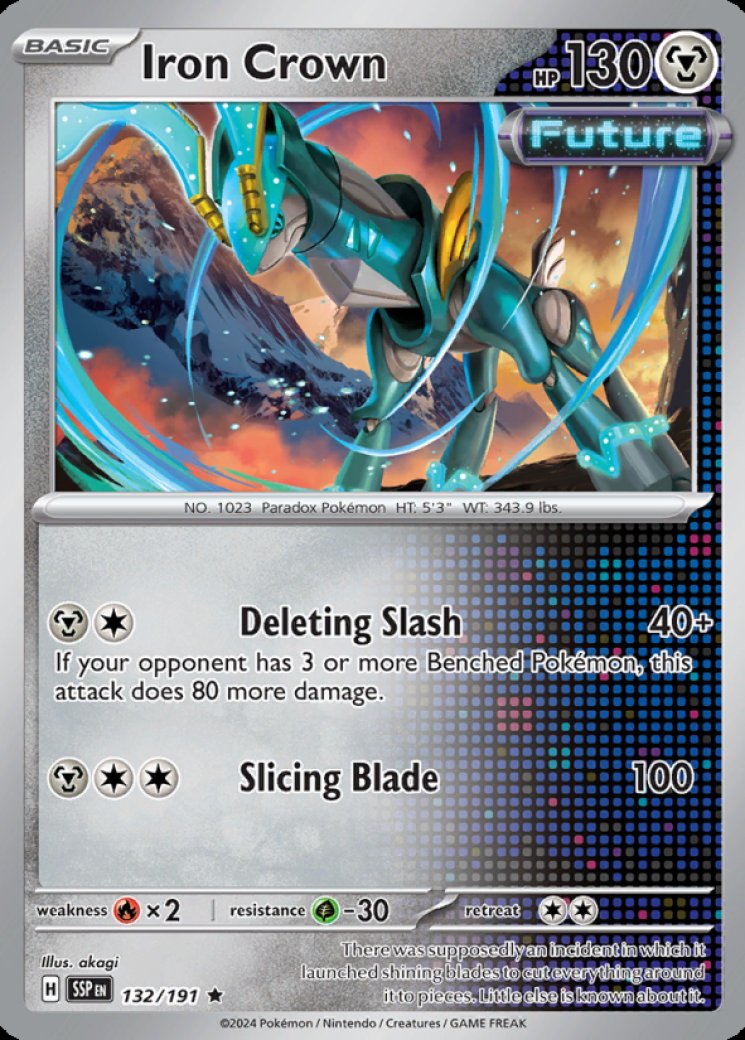 iron crown ex pokemon card value Leaves – Iron Boulder – Iron 3 Lot When Pokemon Pokemon Temporal Forces Ultra Rare