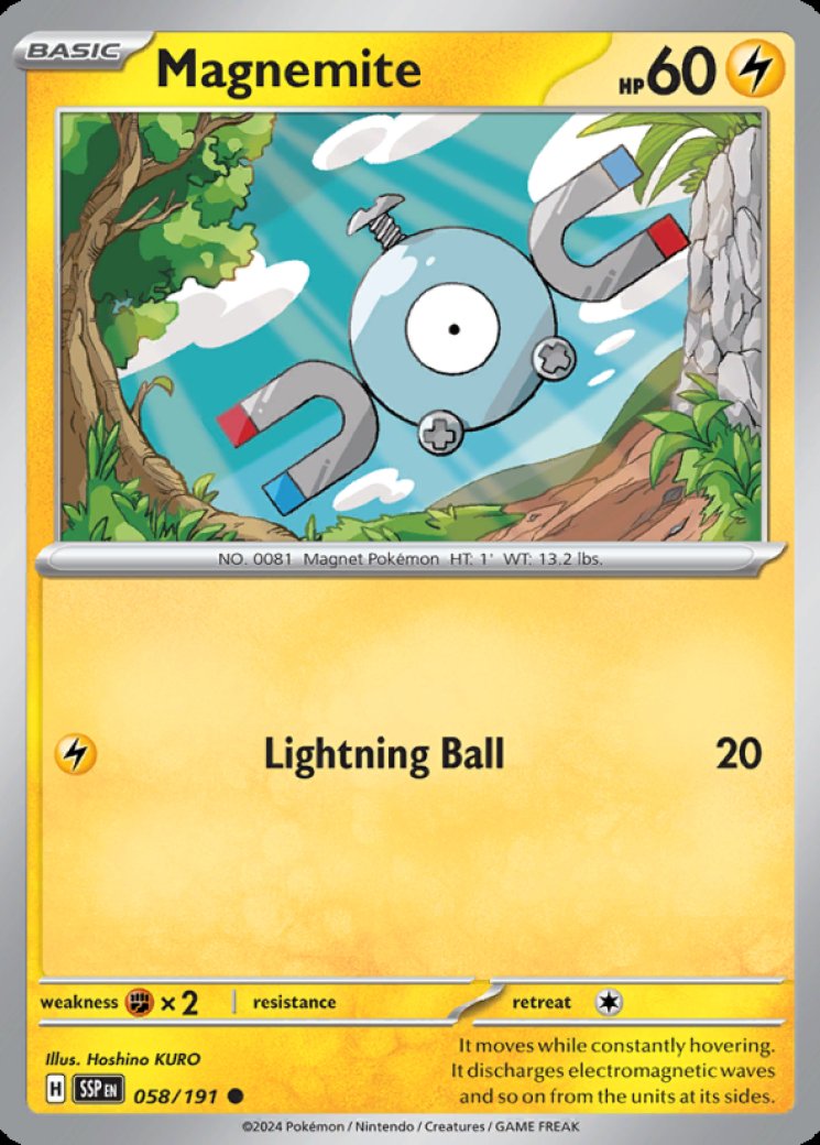 Magnemite 58/191 Price 2026 | Surging Sparks