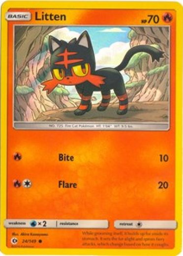 Litten - 24/149 (Water Web Holo)