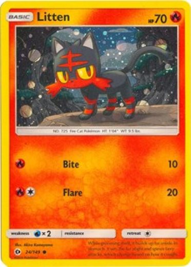 Litten - 24/149 (Cosmos Holo)