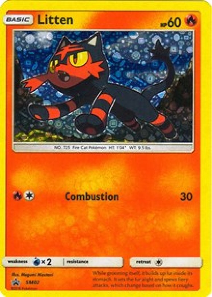 litten pokemon card value - Sun & Moon - SM Black Star Promos - Colorless Artist Litten Pokemon Cards Price Guide
