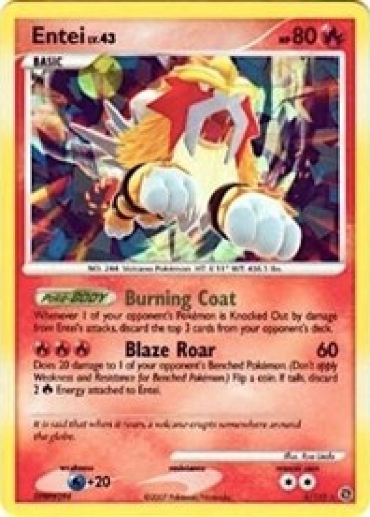 Entei - 4/132 (Cracked Ice Holo) - Miscellaneous Cards & Products - Pokemon  Card Prices & Trends