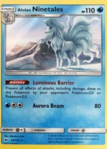 Alolan Ninetales - 28/147 (Water Web Holo)