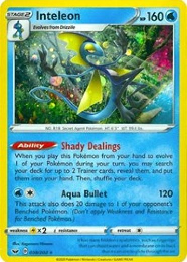 Inteleon - 058/202 (Cosmos Holo)