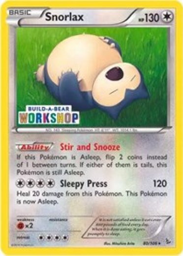 Snorlax - 80/106 (Build-a-Bear Workshop Exclusive)