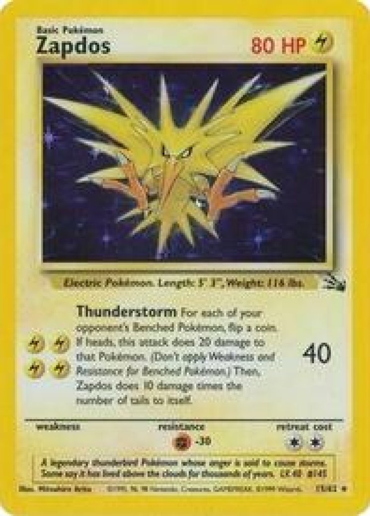 Zapdos - 15/62 (Cosmos Holo) 15/182 Price 2026 | Miscellaneous