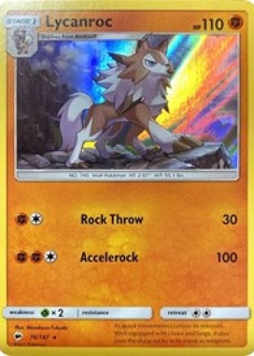 Lycanroc - 76/147 (Water Web Holo)