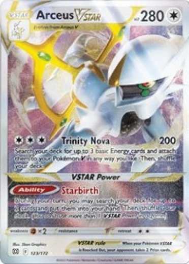 Arceus VSTAR - 123/172 (Metal Card)